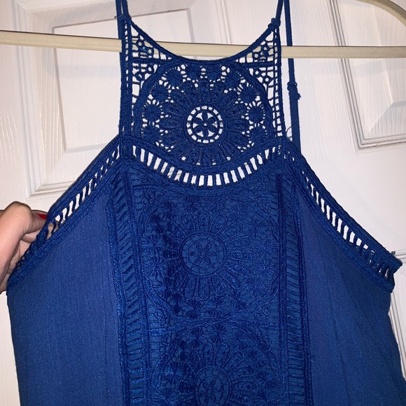 Blue lace maxi dress - Picture 1 of 3